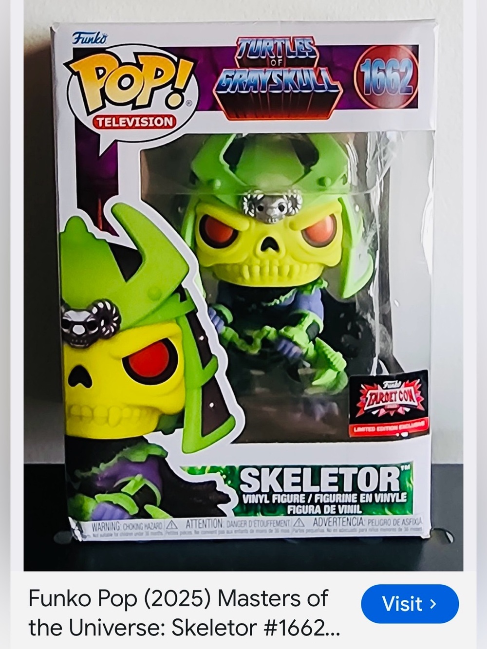 #3419**Funko Television Skeletor Vinyl Figure — Green